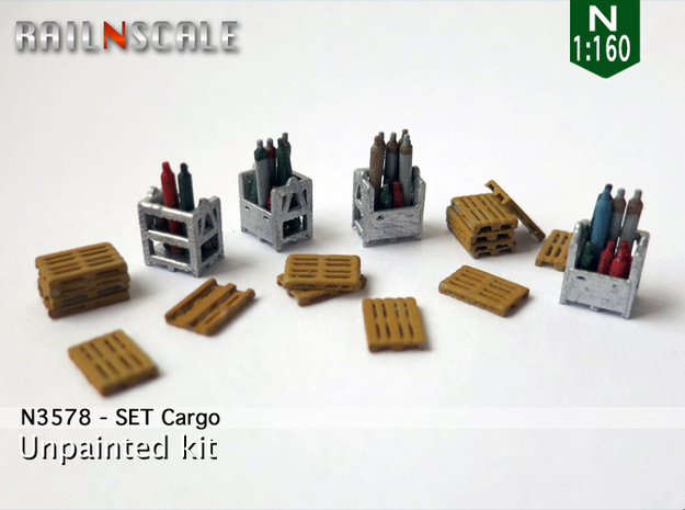 SET Cargo (N 1:160) in Tan Fine Detail Plastic