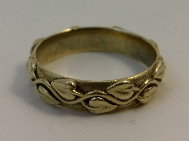 Wedding Band in 14k Gold Plated Brass