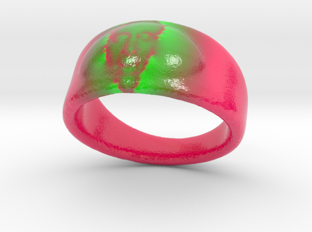 Visage Ring in Glossy Full Color Sandstone