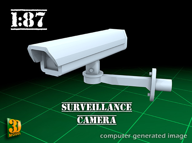 Surveillance Camera (1/87) in Tan Fine Detail Plastic
