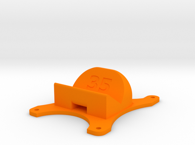Emax Nighthawk 250 - 35° Action Cam Mount in Orange Processed Versatile Plastic