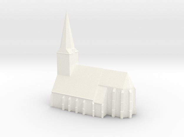 De Grote Kerk van Epe in White Processed Versatile Plastic