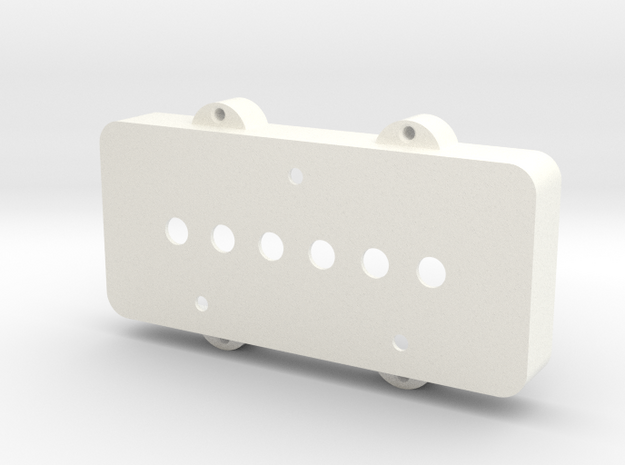 Jazzmaster Pickup Cover - Telecaster Bridge in White Processed Versatile Plastic