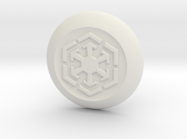 Sith Symbol Switch Cover in White Natural Versatile Plastic