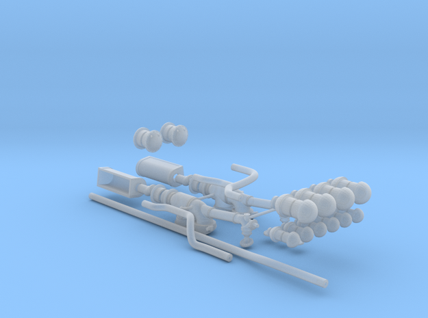 1/72 u-boat exhaust system in Smooth Fine Detail Plastic