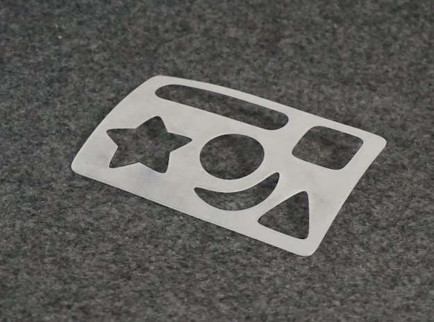 Pocket Stencil in Tan Fine Detail Plastic