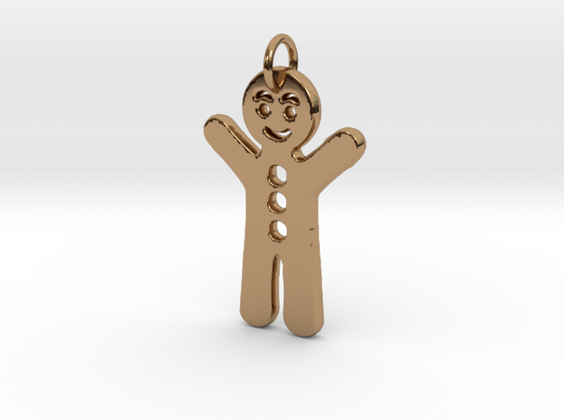 Gingerbread Man in Polished Brass