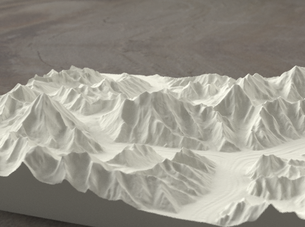 8''/20cm Baltoro Glacier and K2, Sandstone in Natural Sandstone