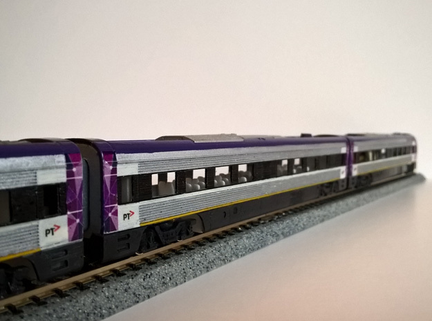 N.02A - Part A - V/Line V'Locity DMU Carriage - in Smooth Fine Detail Plastic