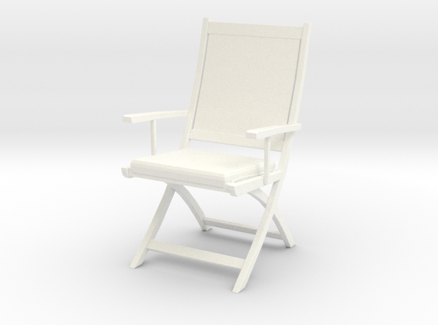 Chair 06. 1:24  Scale in White Processed Versatile Plastic