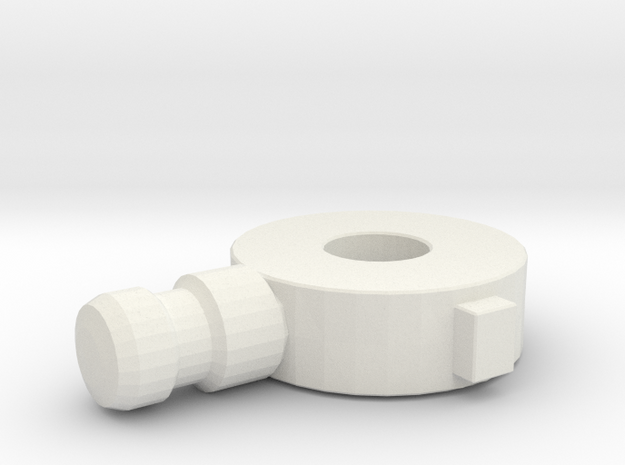 Replacement Knee Joint for Rockin' Action Megaman in White Natural Versatile Plastic