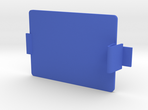 MIDI Sprout Battery Door 001 (snap) in Blue Processed Versatile Plastic