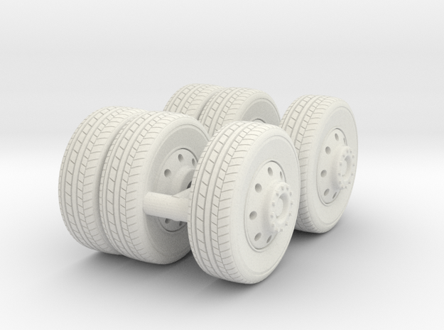1/64 FDNY seagrave communication truck wheels in White Natural Versatile Plastic