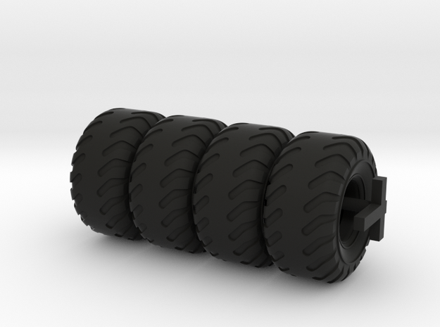 Bumper Tire For Tugboat 28 Mm in Black Natural Versatile Plastic