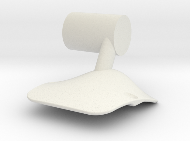 IA-Airfoil-CenterMount in White Natural Versatile Plastic