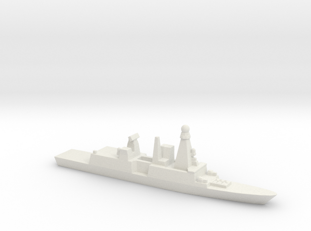 Forbin-Class Frigate, 1/3000 in White Natural Versatile Plastic