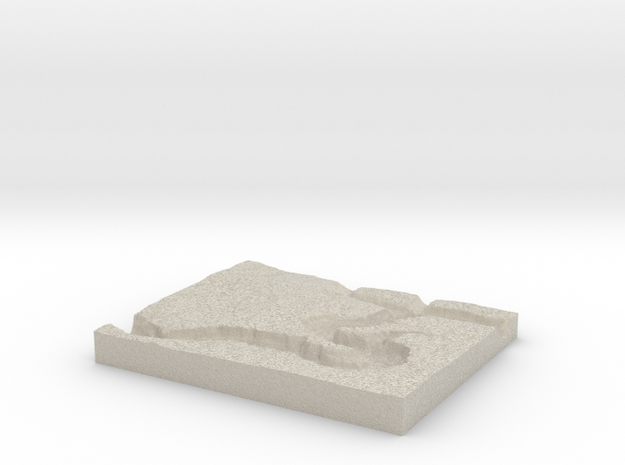 Model of Horseshoe Bend in Natural Sandstone