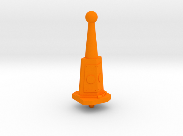 Castle Grayskull Prototype Turret Cannon Stand in Orange Processed Versatile Plastic