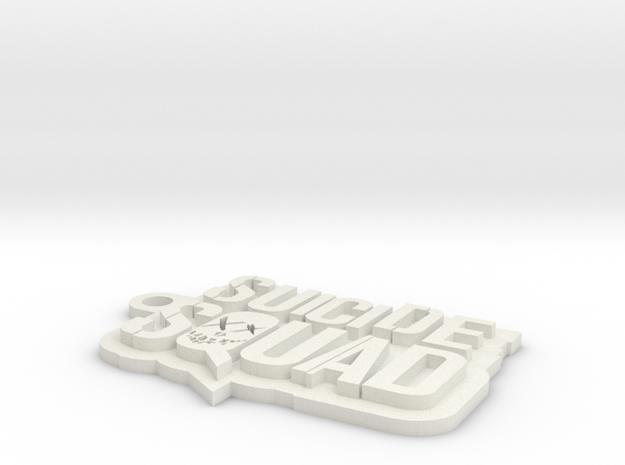 Suicide Squad Keychain in White Natural Versatile Plastic