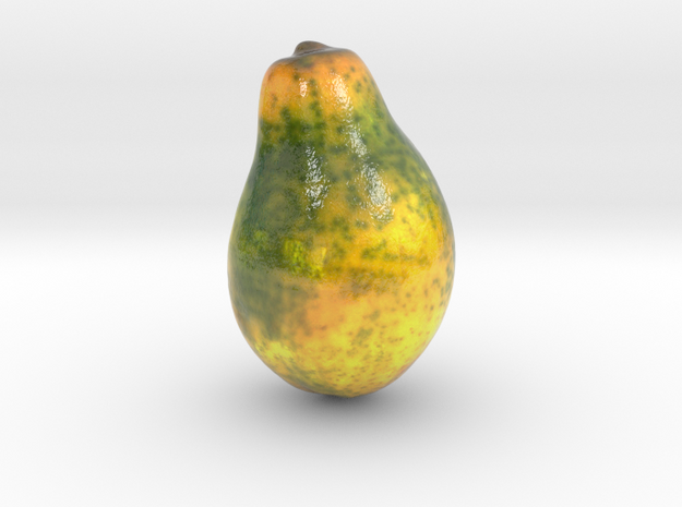 The Papaya-mini in Glossy Full Color Sandstone