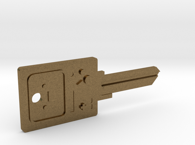 BMO House Key Blank - KW11/97 in Natural Bronze