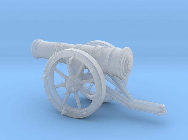 3D Cannon  in Tan Fine Detail Plastic