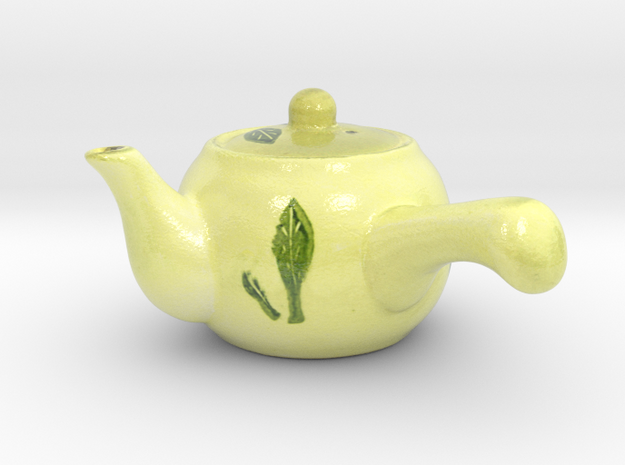 The Asian Teapot in Glossy Full Color Sandstone