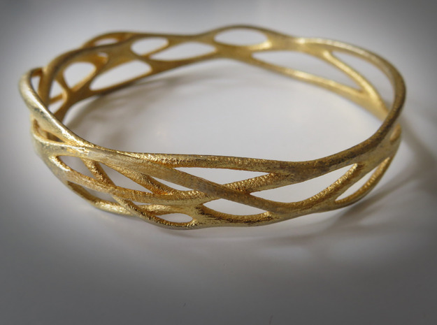 Incredible Minimalist Bracelet #coolest (S) in Polished Bronze Steel: Small