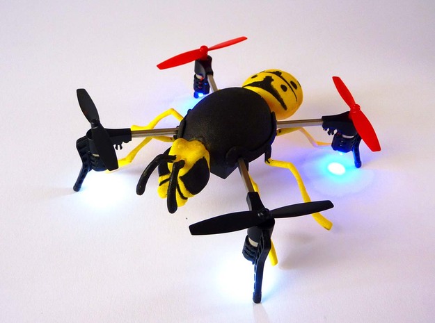 "wasp case" for the Micro Drone 3.0 in Yellow Processed Versatile Plastic