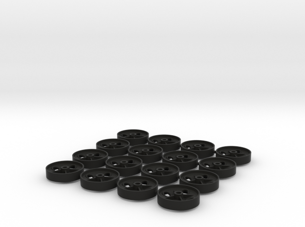 1:13,3, FB Radscheiben 350mm 4Paar  in Black Natural Versatile Plastic