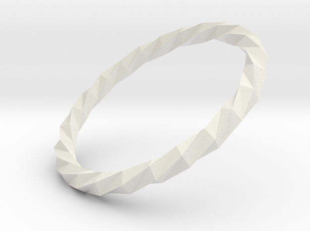 Twistium - Bracelet P=220mm in White Natural Versatile Plastic