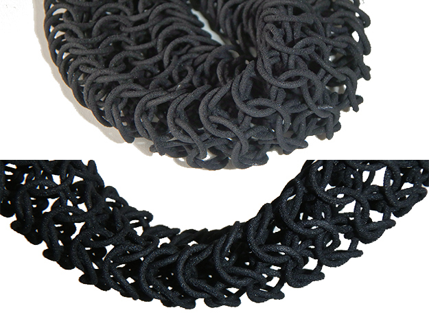 Knight's_Necklace_1 in Black Natural Versatile Plastic