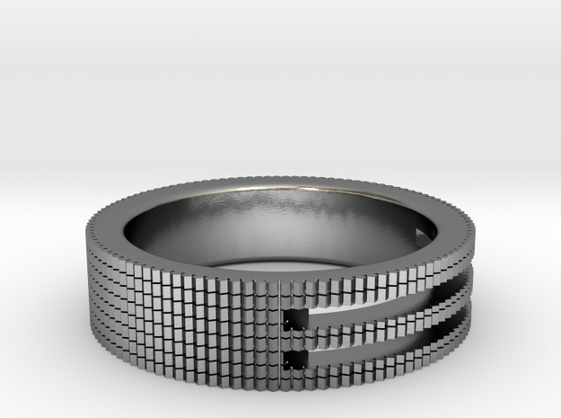 Ø0.687/Ø17.45 mm Prisma Ring in Polished Silver