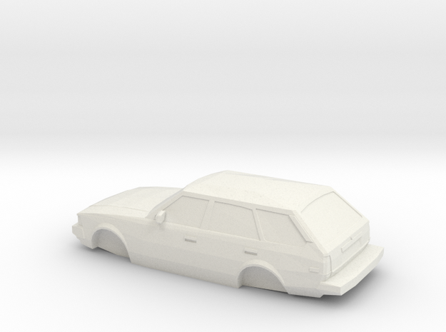 ho scale 1980-1983 toyota corolla wagon in White Natural Versatile Plastic