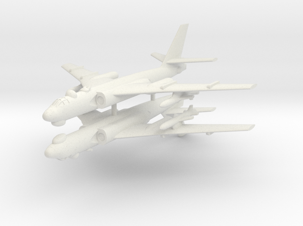 1/350 TU-16 Badger (x2) (Landing Gear Up) in White Natural Versatile Plastic