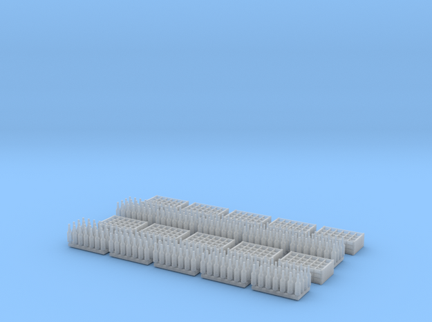 1:35 Bottles and Crates - 280 Bottles/10 crates in Smooth Fine Detail Plastic