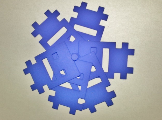 Turbo Buddy Ornament 6 Pack in Blue Processed Versatile Plastic