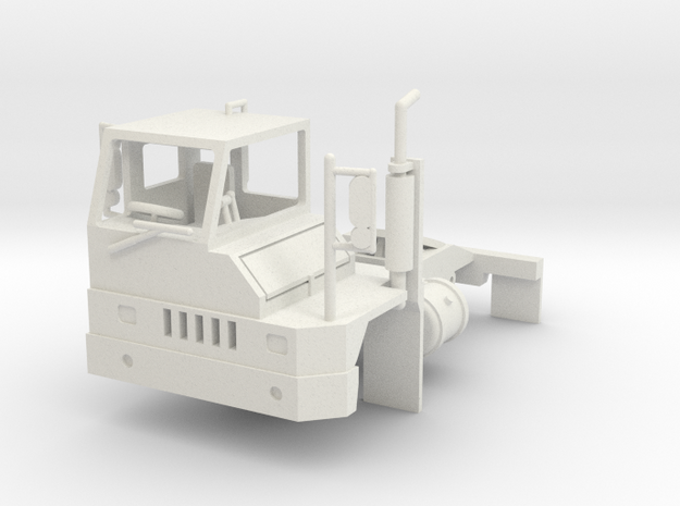 Yard Tractor 1-87 HO Scale RHD White Strong & Flex in White Natural Versatile Plastic