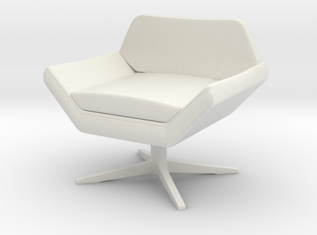 1:24 Sly Lounge Chair in White Natural Versatile Plastic