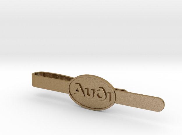 Luxury Audi Tie Clip - Classic in Polished Gold Steel