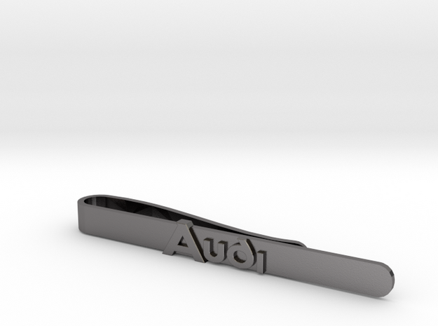 Luxury Audi Tie Clip - Minimalist in Polished Nickel Steel