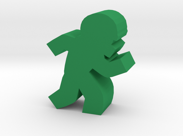 Game Piece, Football Player in Green Processed Versatile Plastic