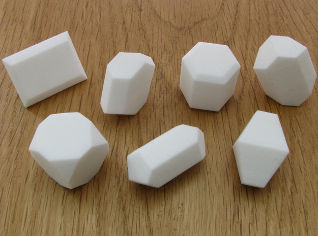 7 systems, 2.5 cm. in White Natural Versatile Plastic