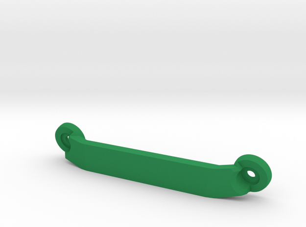 CW01 Chassis Brace - Rear - Blank (No Lettering) in Green Processed Versatile Plastic