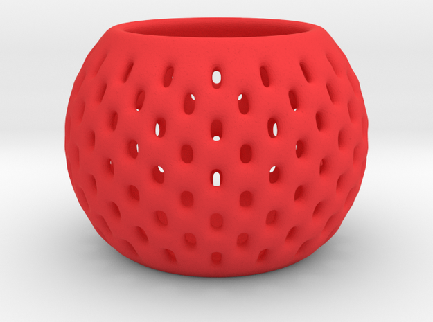 DRAW bowls - segmented in Red Processed Versatile Plastic: Small