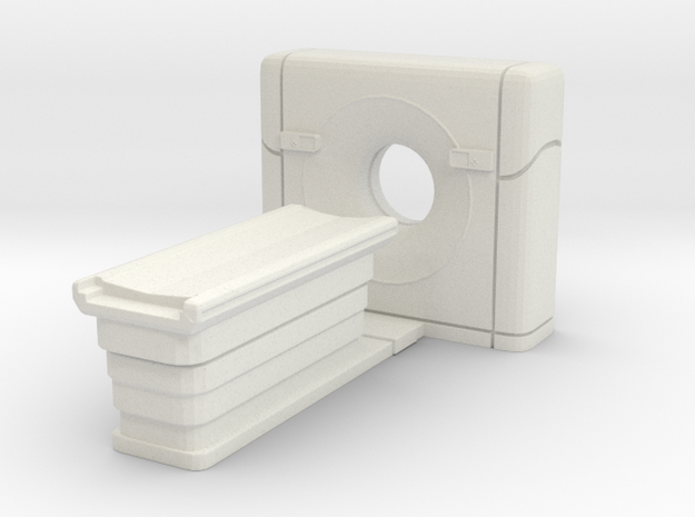 CT Scanner 01. O Scale (1:48) in White Natural Versatile Plastic