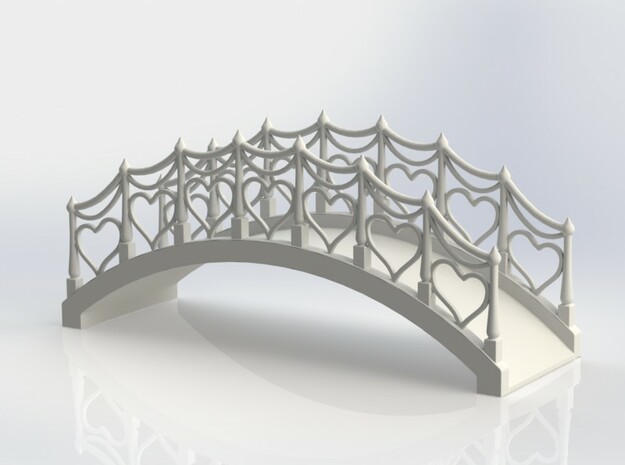 Wedding Cake Bridge in White Processed Versatile Plastic