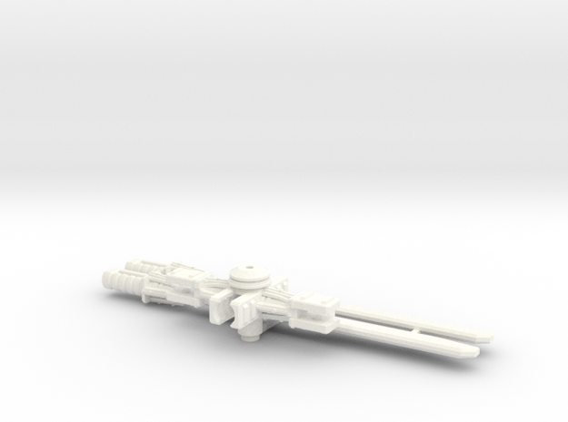 Combat Heli Sword-Blades in White Processed Versatile Plastic