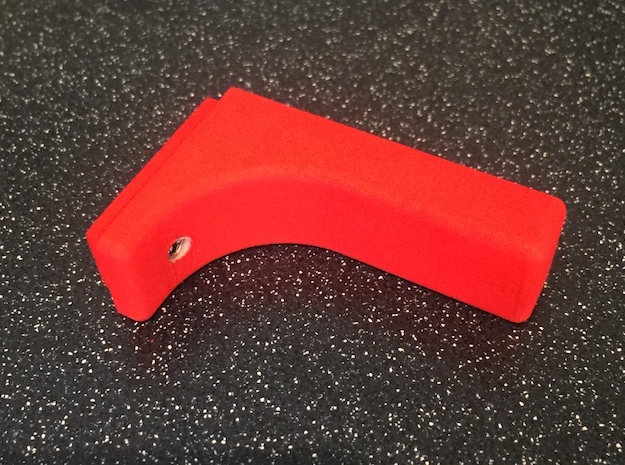 Butt Hook in Red Processed Versatile Plastic