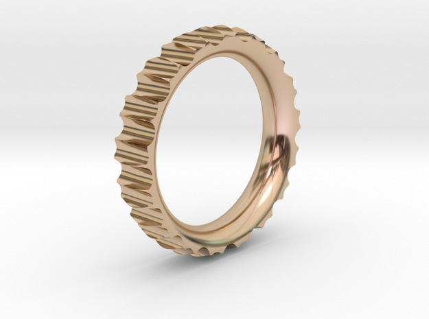 Rln0003 in 14k Rose Gold Plated Brass